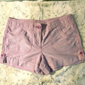 🏝LOFT Soft Purple Cargo Shorts Size2